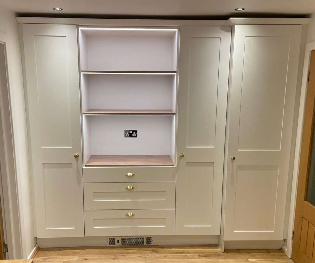 Bespoke Breakfast Station Shaker Style Doors & Spray Finished